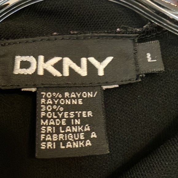 Vintage designer long black sleeveless mock turtleneck slinky sheath dress - Picture 2 of 5